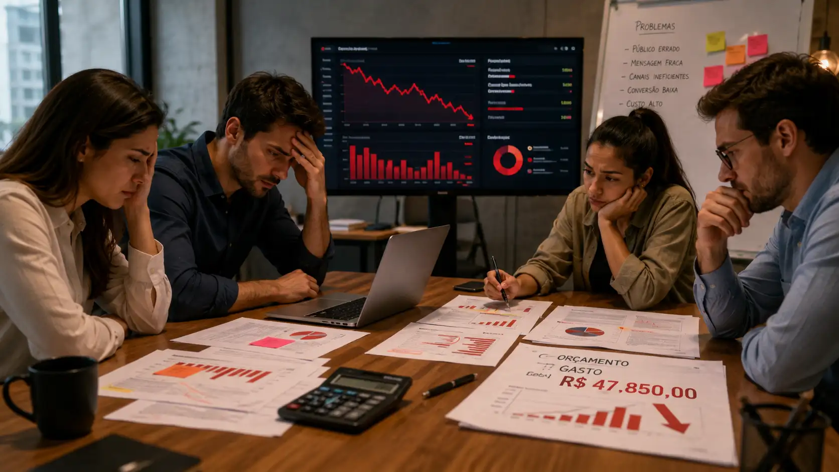 7 Erros de Marketing Digital que Queimam Orçamento VEX capa