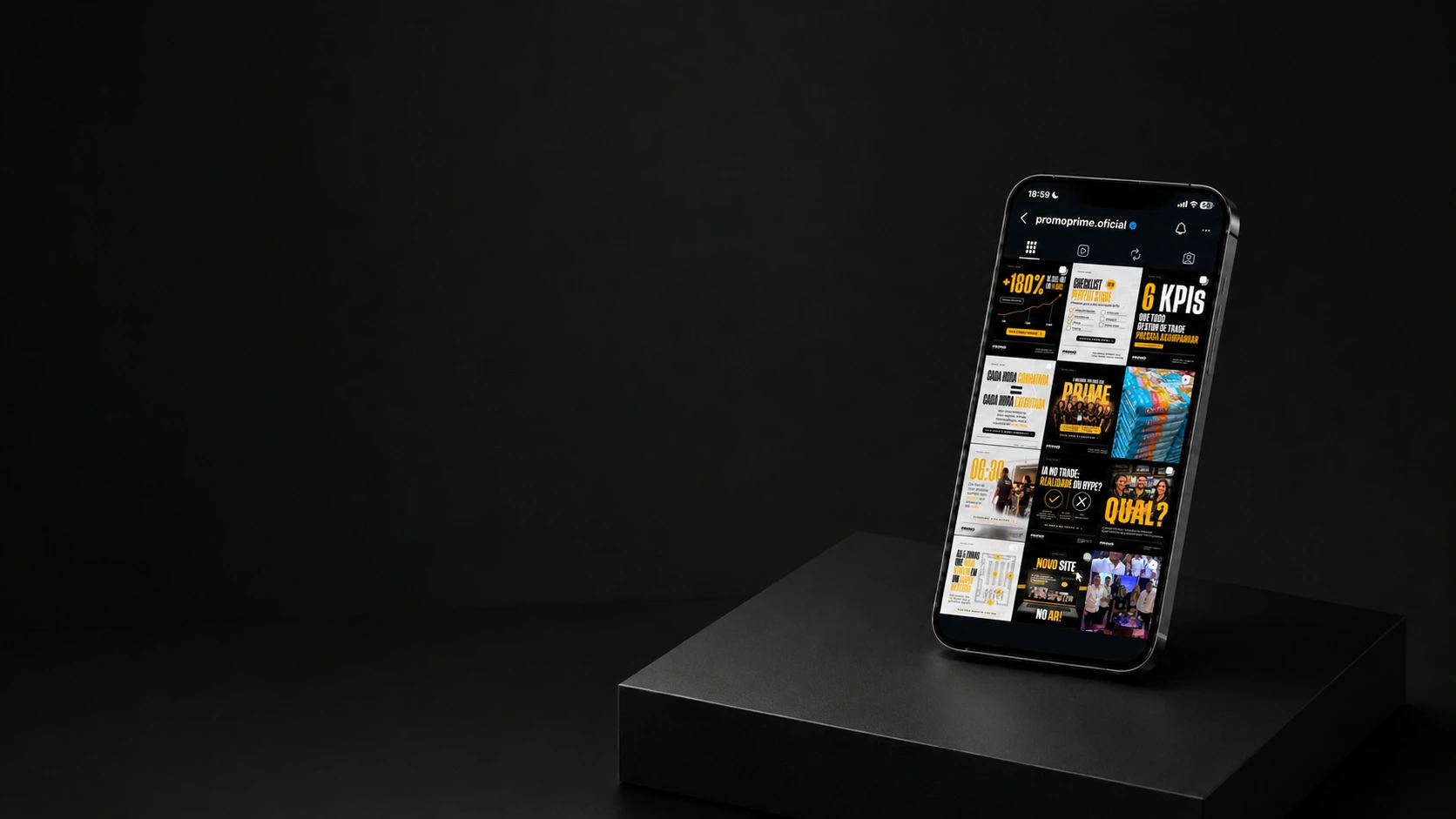 Case Promo Prime — site e social pela VEX Growth