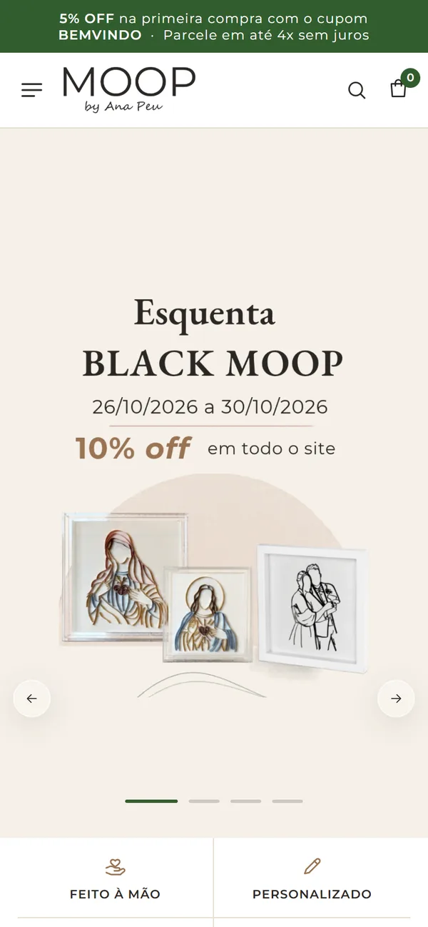Site MOOP no celular